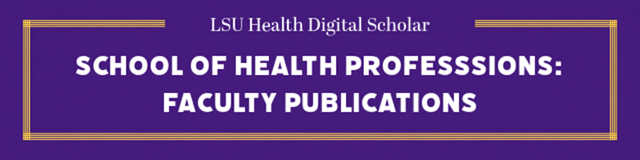 School of Health Professions Faculty Publications