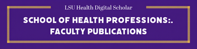 School of Health Professions Faculty Publications