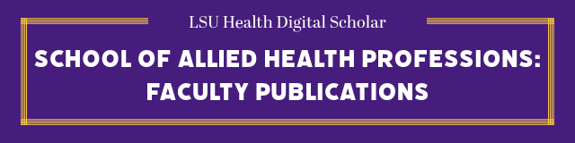 School of Allied Health Professions Faculty Publications