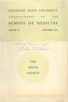 1959-1960 LSU Medical Center Catalog/Bulletin: School of Medicine by Office of the Registrar