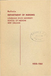 1959-1961 LSU Medical Center Catalog/Bulletin: School of Nursing