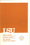 1969-1970 LSU Medical Center Catalog/Bulletin: School of Graduate Studies