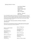 2015-2016 LSU Health Sciences Center in New Orleans Catalog/Bulletin by Office of the Registrar