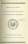 Louisiana State University and Agricultural and Mechanical College- 1948- Eighty-seventh Annual Commencement by Office of the Registrar