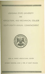 Louisiana State University and Agricultural and Mechanical College- 1949- Eighty-eighth Annual Commencement by Office of the Registrar