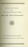 Louisiana State University and Agricultural and Mechanical College- 1950- Eighty-ninth Annual Commencement by Office of the Registrar