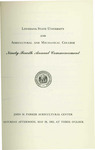 Louisiana State University and Agricultural and Mechanical College- 1955- Ninety-fourth Annual Commencement by Office of the Registrar
