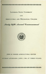 Louisiana State University and Agricultural and Mechanical College- 1956- Ninety-fifth Annual Commencement by Office of the Registrar