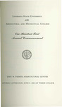 Louisiana State University and Agricultural and Mechanical College- 1962- Commencement