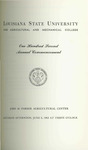Louisiana State University and Agricultural and Mechanical College- 1963- Commencement