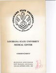 Louisiana State University Medical Center- 1968- Commencement by Office of the Registrar