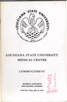 Louisiana State University Medical Center- May 1975- Commencement by Office of the Registrar