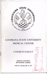Louisiana State University Medical Center- May 1977- Commencement by Office of the Registrar