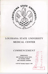Louisiana State University Medical Center- August 1978- Commencement by Office of the Registrar