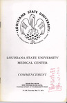 Louisiana State University Medical Center- May 1979- Commencement by Office of the Registrar