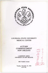 Louisiana State University Medical Center- 1984- Autumn Commencement by Office of the Registrar