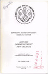 Louisiana State University Medical Center- 1985- Autumn Commencement by Office of the Registrar