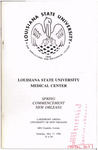 Louisiana State University Medical Center- 1986- Spring Commencement by Office of the Registrar