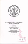 Louisiana State University Medical Center- 1988- Spring Commencement
