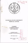 Louisiana State University Medical Center- 1988- Summer Commencement by Office of the Registrar