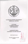 Louisiana State University Medical Center- 1988- Autumn Commencement by Office of the Registrar