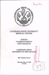 Louisiana State University Medical Center- 1989- Spring Commencement by Office of the Registrar