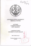 Louisiana State University Medical Center- 1989- Autumn Commencement by Office of the Registrar