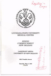 Louisiana State University Medical Center- 1990- Spring Commencement by Office of the Registrar