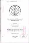 Louisiana State University Medical Center- 1991- Summer Commencement by Office of the Registrar