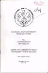 Louisiana State University Medical Center- 1991- Fall Commencement by Office of the Registrar