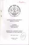 Louisiana State University Medical Center- 1992- Summer Commencement by Office of the Registrar
