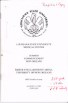 Louisiana State University Medical Center- 1993- Summer Commencement by Office of the Registrar