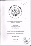 Louisiana State University Medical Center- 1995- Summer Commencement by Office of the Registrar