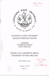Louisiana State University Medical Center- 1999- Summer Commencement by Office of the Registrar