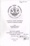 Louisiana State University Health Sciences Center - 2000- Fall Commencement by Office of the Registrar