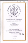 Louisiana State University Health Sciences Center - 2001- Summer Commencement