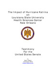 The Impact of Hurricane Katrina on Louisiana State University Health Sciences Center New Orleans