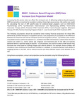 Evidence Based Programs (EBP) Rate Increase Cost Projection Model