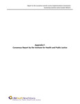 Consensus Report by the Institute for Health and Public Justice