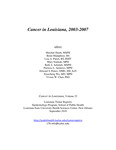 Cancer in Louisiana: 2003-2007, Volume 25